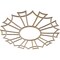 Ekena Millwork Augustus Wood Fretwork Pierced Ceiling Medallion, Hickory, 28"OD x 9 7/8"ID x 3/8"T CMWP28X28X0375AUHI - alternate 2